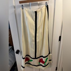 Vintage white turtle skirt